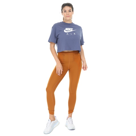 NIKE-Γυναικείο αθλητικό κολάν NIKE BOUTIQUE TIGHT TOOLING εκάι καφέ