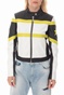 BYBLOS-Γυναικείο jacket BYBLOS BIKER λευκό-μαύρο