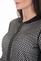 BYBLOS-Γυναικείο bomber jacket BYBLOS STARS λευκό-μαύρο