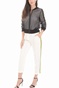 BYBLOS-Γυναικείο bomber jacket BYBLOS STARS λευκό-μαύρο