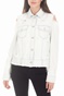 BYBLOS-Γυναικείο τζιν jacket BYBLOS OPEN SHOULDER γαλάζιο