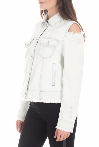 BYBLOS-Γυναικείο τζιν jacket BYBLOS OPEN SHOULDER γαλάζιο