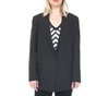 NENETTE-Γυναικείο σακάκι blazer NENETE BACARO GIACCA TRICOTTINA μαύρο