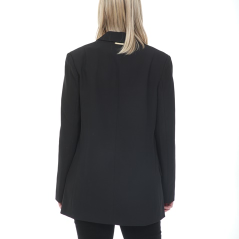 NENETTE-Γυναικείο σακάκι blazer NENETE BACARO GIACCA TRICOTTINA μαύρο