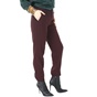 NENETTE-Γυναικείο παντελόνι NENETTE EVELINA PANTALONE NEW YORK μπορντό