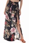 AGUA BENDITA-Γυναικεία maxi φούστα παραλίας AGUA BENDITA AMAIA JASMINE floral μαύρη 