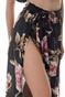 AGUA BENDITA-Γυναικεία maxi φούστα παραλίας AGUA BENDITA AMAIA JASMINE floral μαύρη 
