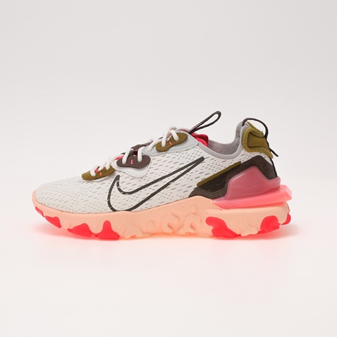 NIKE-Γυναικεία παπούτσια running CI7523 W NIKE REACT VISION λευκά ροζ