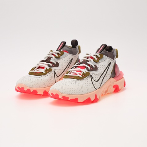 NIKE-Γυναικεία παπούτσια running CI7523 W NIKE REACT VISION λευκά ροζ