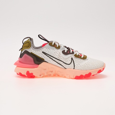 NIKE-Γυναικεία παπούτσια running CI7523 W NIKE REACT VISION λευκά ροζ