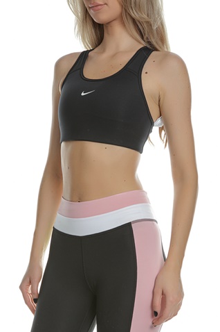 NIKE-Γυναικείο αθλητικό μπουστάκι NIKE SWOOSH BRA PAD μαύρο