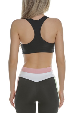 NIKE-Γυναικείο αθλητικό μπουστάκι NIKE SWOOSH BRA PAD μαύρο