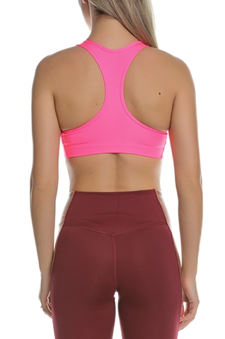 NIKE-Γυναικείο αθλητικό μπουστάκι NIKE SWOOSH BRA PAD ροζ