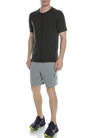 NIKE-Ανδρική μπλούζα NIKE YOGA DF TOP SS μαύρη