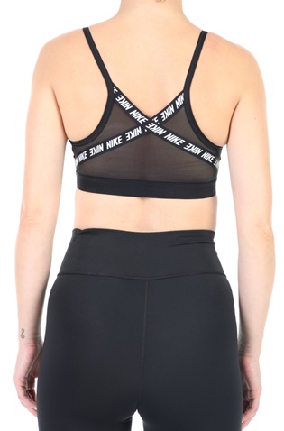 NIKE-Γυναικείο αθλητικό μπουστάκι NIKE INDY LOGO BRA μαύρο