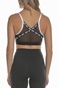 NIKE-Γυναικείο αθλητικό μπουστάκι NIKE INDY LOGO BRA λευκό-μαύρο