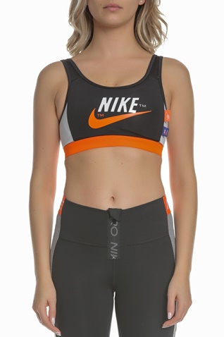 NIKE-Γυναικείο αθλητικό μπουστάκι NIKE MED PAD μαύρο