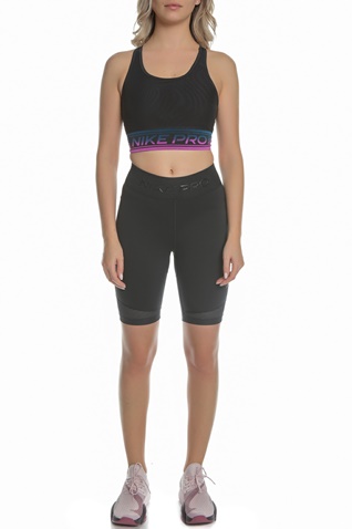 NIKE-Γυναικείο αθλητικό μπουστάκι Nike SWOOSH MESH BRA NP PAD μαύρο