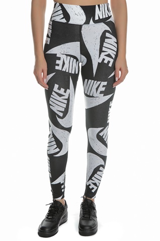NIKE-Γυναικείο κολάν NIKE ICN CLSH λευκό-μαύρο