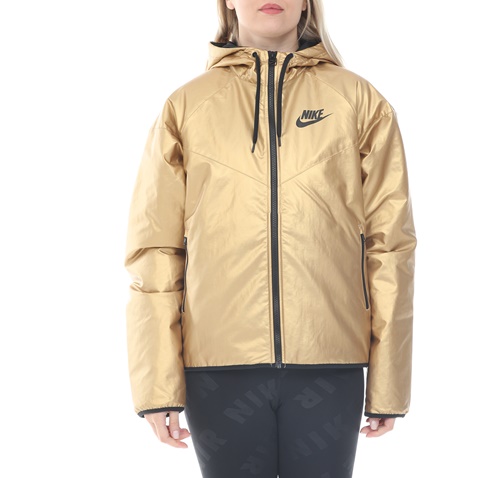 NIKE-Γυναικείο μπουφάν NIKE NSW SYN FILL WR JKT MTLC χρυσό