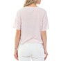 NIKE-Γυναικείο cropped top NIKE S/S TOP GX ICNCLSH WOW ροζ