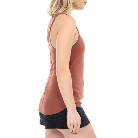 NIKE-Γυναικείο τοπ NIKE YOGA LUXE RIB TANK κόκκινο