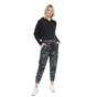 NIKE-Γυναικεία cropped φούτερ μπλούζα NIKE YOGA LUXE CROPPED HOODIE μαύρη