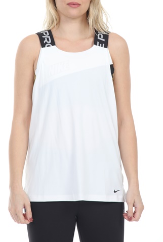 NIKE-Γυναικείο φανελάκι NIKE NP DRY ELASTIKA TANK λευκό