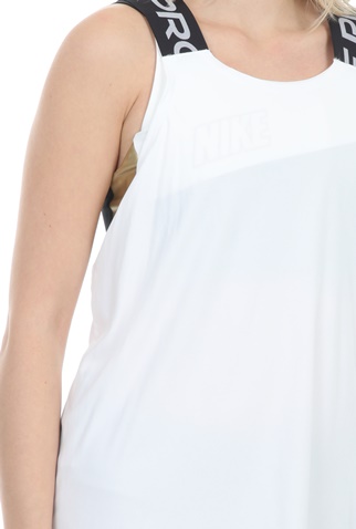 NIKE-Γυναικείο φανελάκι NIKE NP DRY ELASTIKA TANK λευκό
