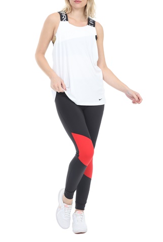 NIKE-Γυναικείο φανελάκι NIKE NP DRY ELASTIKA TANK λευκό
