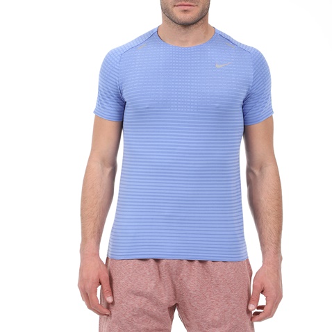 NIKE-Ανδρική μπλούζα NIKE TECHKNIT ULTRA SS μπλε ασημί