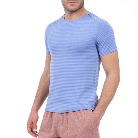 NIKE-Ανδρική μπλούζα NIKE TECHKNIT ULTRA SS μπλε ασημί