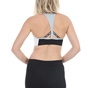 NIKE-Γυναικείο αθλητικό μπουστάκι NIKE SWOOSH LOGO BRA PAD μαύρο γκρι