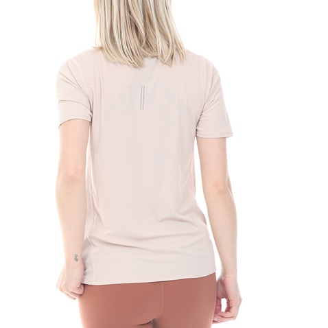 NIKE-Γυναικεία μπλούζα NIKE CITY SLEEK TOP SS μπεζ