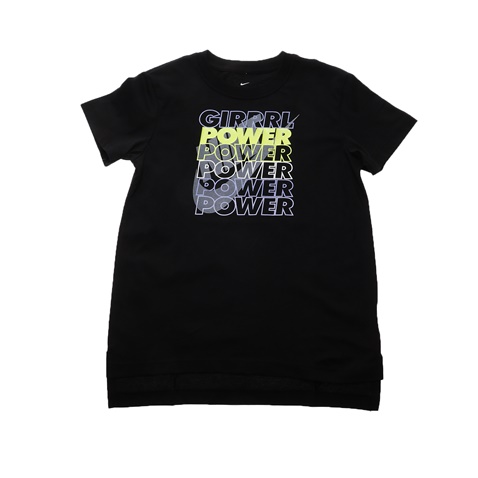 NIKE-Παιδική κοντομάνικη μπλούζα NIKE SW TEE DPTL GIRL POWER μαύρη