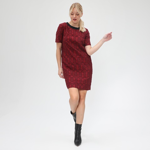 BOSS-Γυναικείο mini φόρεμα BOSS Apuntina Dress κόκκινο