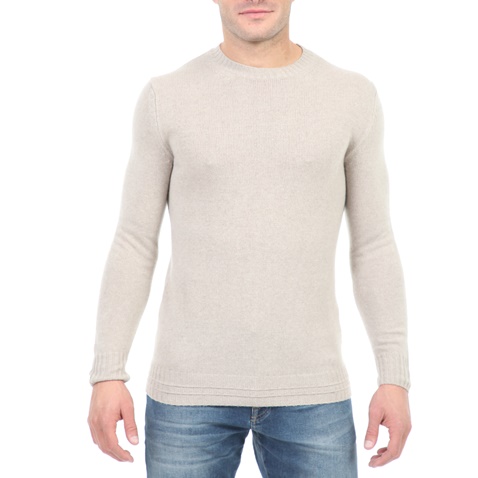 SCOTCH & SODA-Ανδρικό πουλόβερ SCOTCH & SODA μπεζ