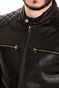 GOOSECRAFT-Ανδρικό δερμάτινο jacket GOOSECRAFT ARDEN BIKER μαύρο