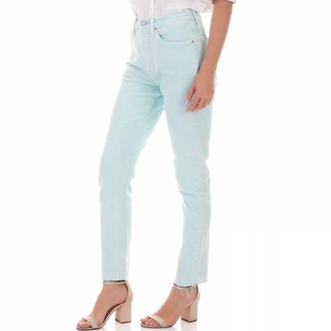 LEVI'S-Γυναικείο ψηλόμεσο τζιν παντελόνι LEVI'S 501 SKINNY γαλάζιο