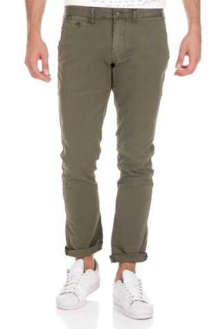 GARCIA JEANS-Ανδρικό παντελόνι chino GARCIA JEANS SAVIO πράσινο