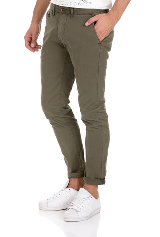 GARCIA JEANS-Ανδρικό παντελόνι chino GARCIA JEANS SAVIO πράσινο