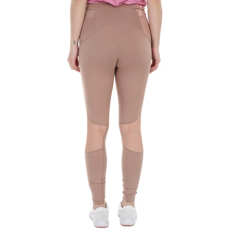 NIKE-Γυναικείο κολάν NIKE ICNCLSH SPEED TGHT 7_8 μπεζ ροζ