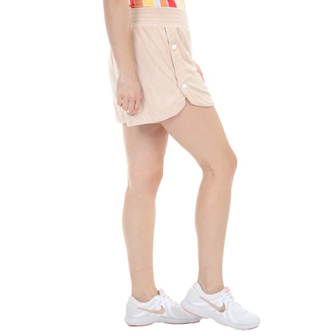 NIKE-Γυναικείο σορτς ΝΙΚΕ NSW RETRO FEMME SHORT TERRY μπεζ