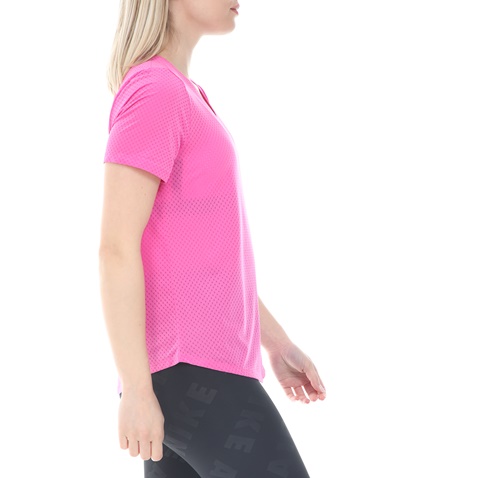NIKE-Γυναικεία μπούζα NIKE TOP SS BREATHE ροζ
