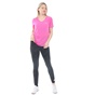 NIKE-Γυναικεία μπούζα NIKE TOP SS BREATHE ροζ