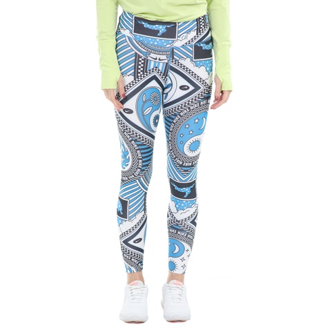 NIKE-Γυναικείο αθλητικό κολάν NIKE ONE T 7/8 TKYO PR DUALITY μπλε λευκό