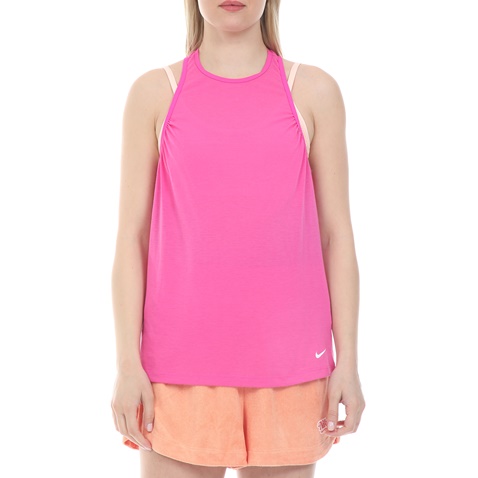 NIKE-Γυναικείο top NIKE TANK ICN CLSH BST ροζ