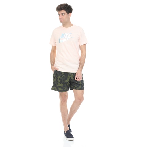 NIKE-Ανδρικό αθλητικό σορτς NIKE NSW CE SHORT WVN FLOW CAMO χακί