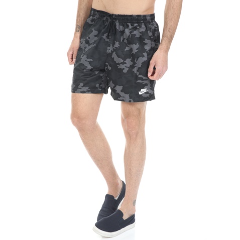 NIKE-Ανδρικό αθλητικό σορτς NIKE NSW CE SHORT WVN FLOW CAMO μαύρο