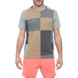 NIKE-Ανδρικό t-shirt NIKE TOP SS PX CJ4742 γκρι μπεζ